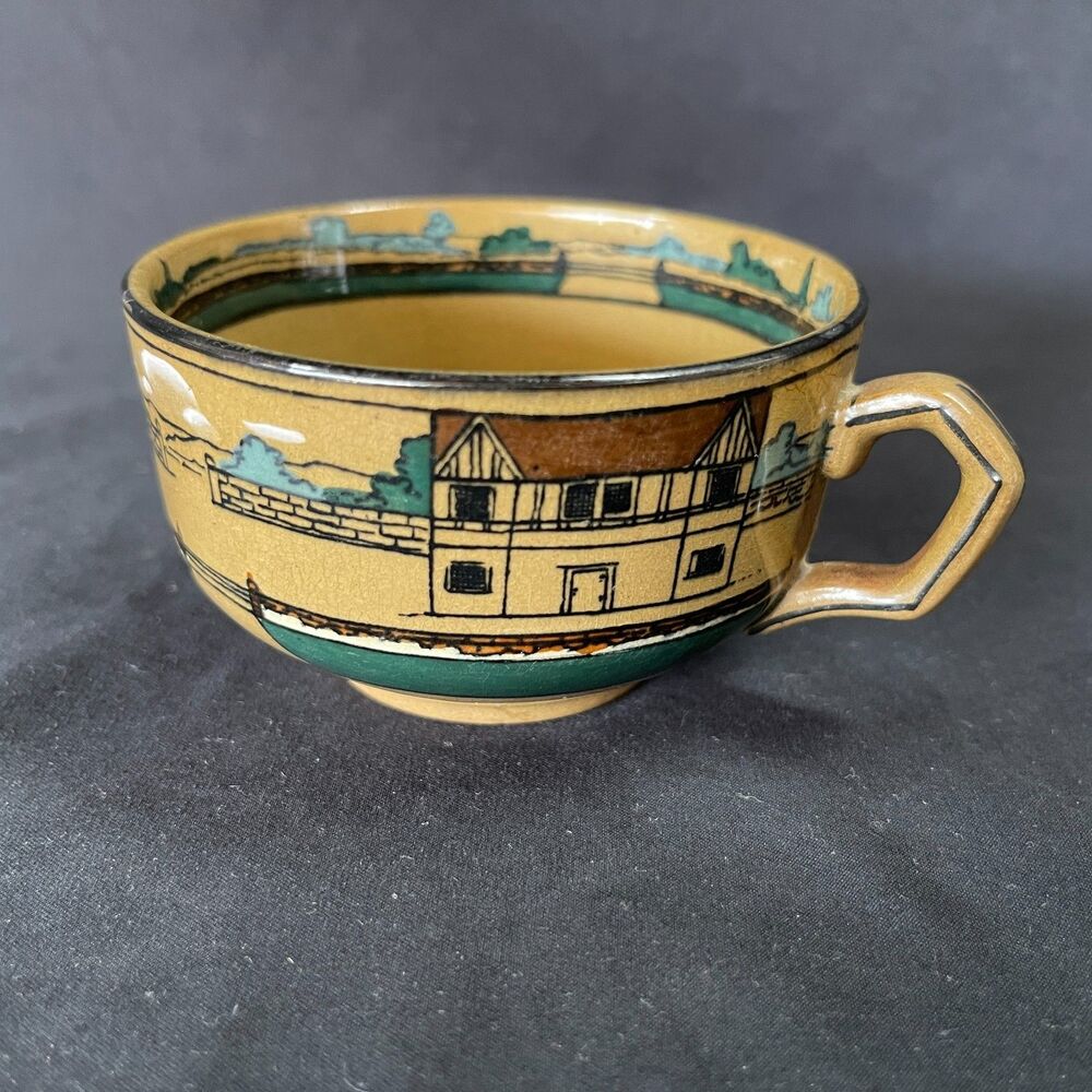 Buffalo Pottery 1909 Deldare Ware Mug Cup Coffee